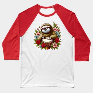 Djembe sloth Baseball T-Shirt